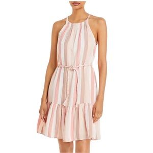 Rails Becca halter dress in gauzy cotton with rope belt XS excellent condition
